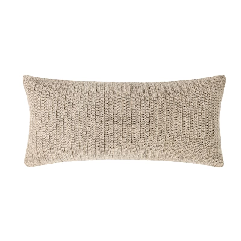 Villa by Classic Home Nakeya Knitted 14 x 26 Throw Pillow