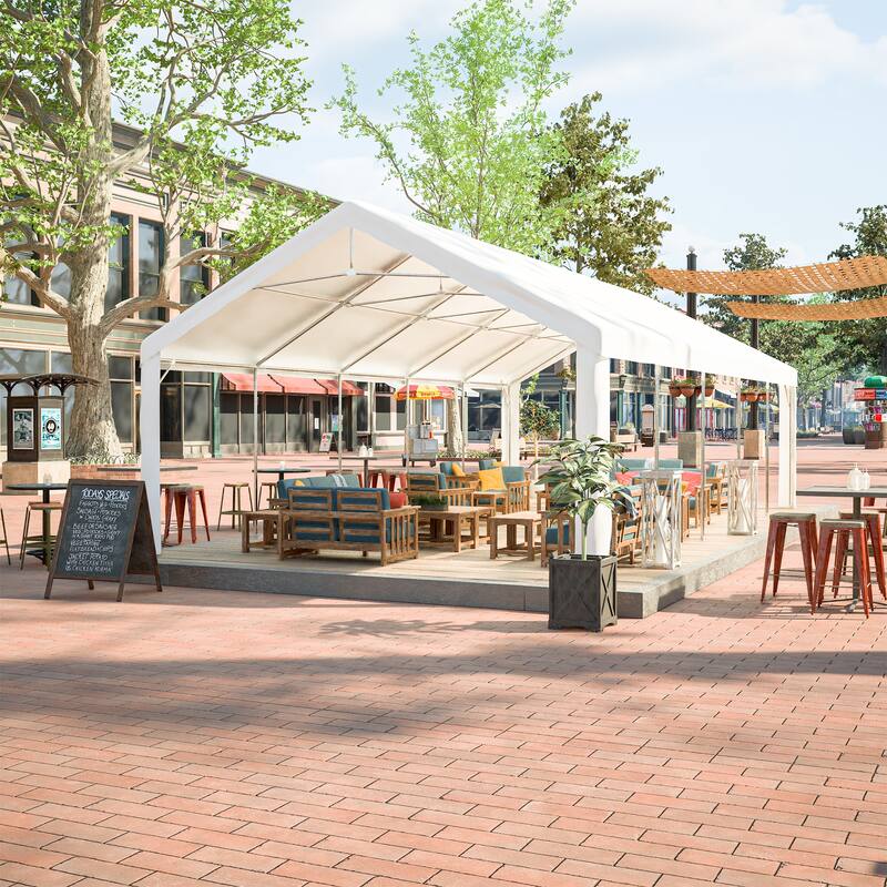 16 x 32FT Party Tent Heavy Duty, Large Wedding Event Shelters with 3 Storage Bags, Outdoor Canopy Gazebo Commercial Tents