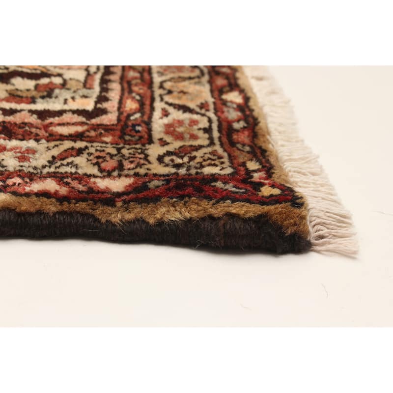 ECARPETGALLERY Hand-knotted Andelz Red Wool Rug - 3'7 x 9'0