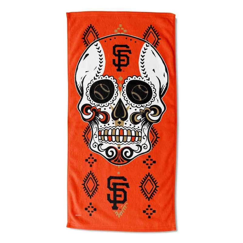 MLB Candy Skull Beach Towel