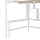 preview thumbnail 16 of 15, Multifunctional Design Loft Bed with Bookshelf, Drawers, Desk and Wardrobe, Full size, White