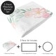 preview thumbnail 2 of 4, Woodland Bunny Girl Baby Monthly Milestone Blanket - Blush Pink Mint Green and Grey Boho Floral Watercolor Rose Flower Forest