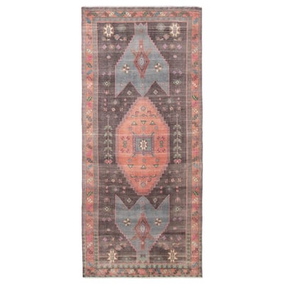 ECARPETGALLERY Hand-knotted Konya Anatolian Brown Wool Rug - 4'6 x 10'5