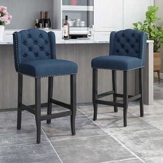 Foxwood Wingback Retro Bar Stools (Set of 2) by Christopher Knight Home