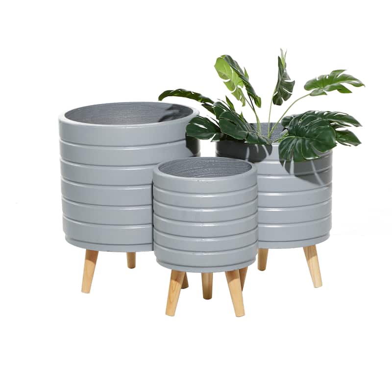 MgO Contemporary Planter (Set of 3) - S/3 14", 16", 18"H