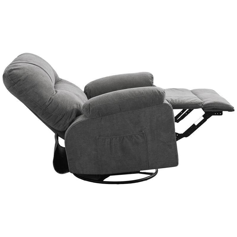 Recliner chair,360 degree rotating swing single sofa chair, equipped with soft cushion and backrest, comfortable armchair