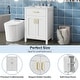 preview thumbnail 5 of 20, GDFStudio - Nova Bathroom Vanity Cabinet with Single Ceramic Sink, Soft-close Doors & Adjustable shelf