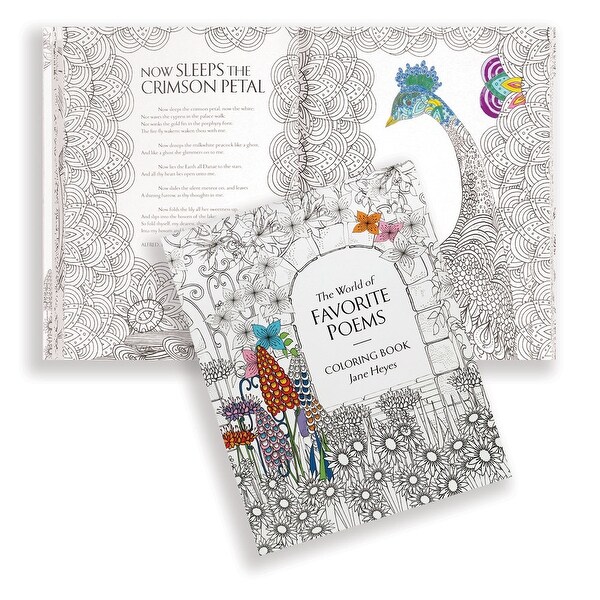 World Of Favorite Poems Adult Coloring Book By Jane Heyes Multicolor