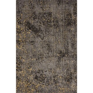 Sprinkle Area Rug 5' x 8' Gray and Yellow Abstract Sprinkle Area Rug - 3'6