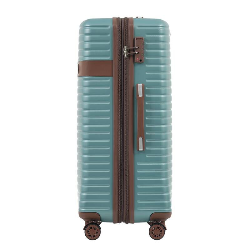 16/20/24/28 4-Piece Modern Expandable Luggage Sets with 4 Storage Bags, Swivel Wheels and TSA Lock for Boarding Travel, Blue