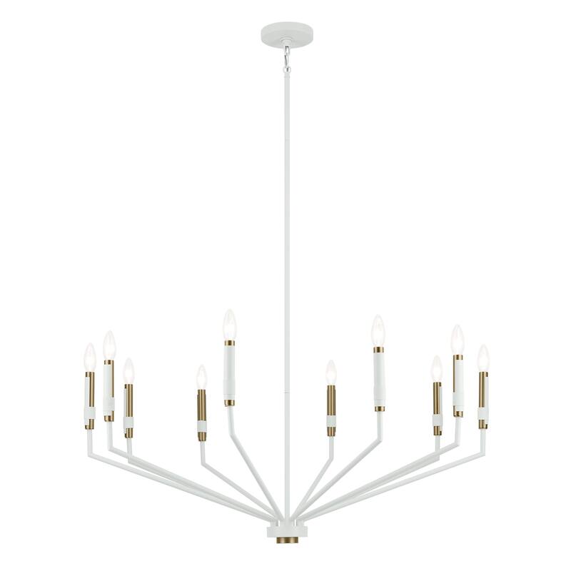 Kichler Lighting Armand 38.25 in. 10-Light Chandelier - White