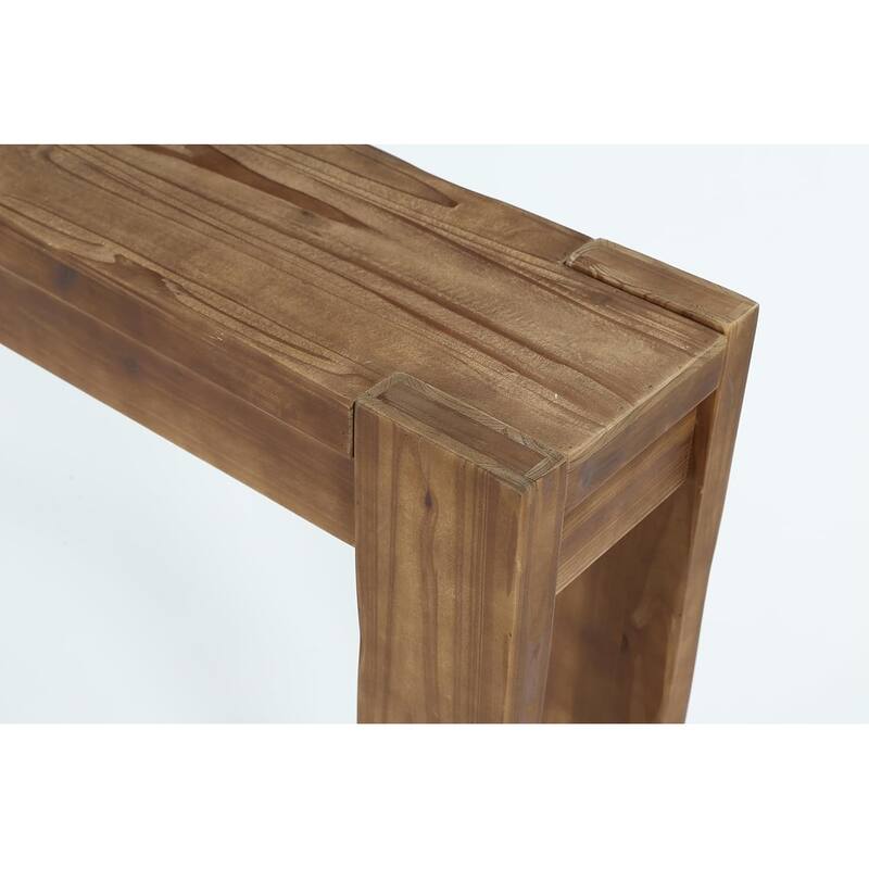 63-Inch Farmhouse Solid Wood Console Table