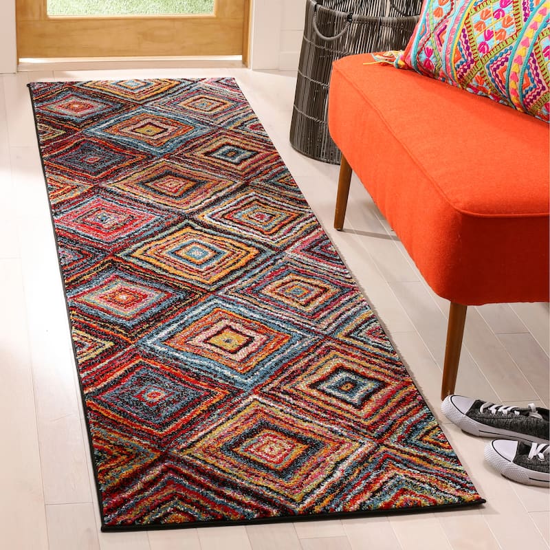 SAFAVIEH Aruba Bethina Boho Abstract Rug - 2'3" x 12' Runner - Multi