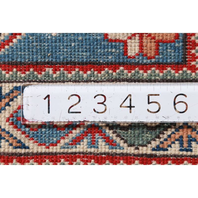 Light Blue Kazak Oriental Accent Foyer Rug Handmade Wool Carpet - 2'0"x 3'0"