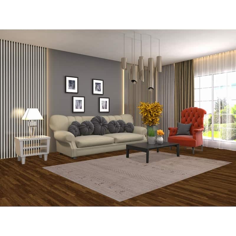 Hand Knotted Oriental 100% Wool Carpet Tribal Animal Pictorial Brown Gabbeh Area Rug - 7' 9'' X 5' 4''