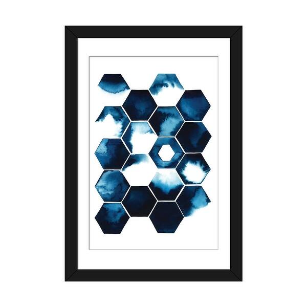 slide 2 of 20, iCanvas "Stormy Geometry I" by Grace Popp Black - 32x24x1