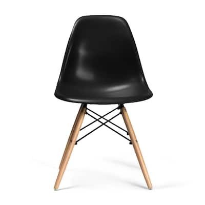 Paris-2 Side Chairs with Natural Legs (Set of 2)