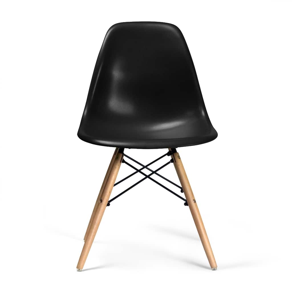 Paris-2 Side Chairs with Natural Legs (Set of 2)