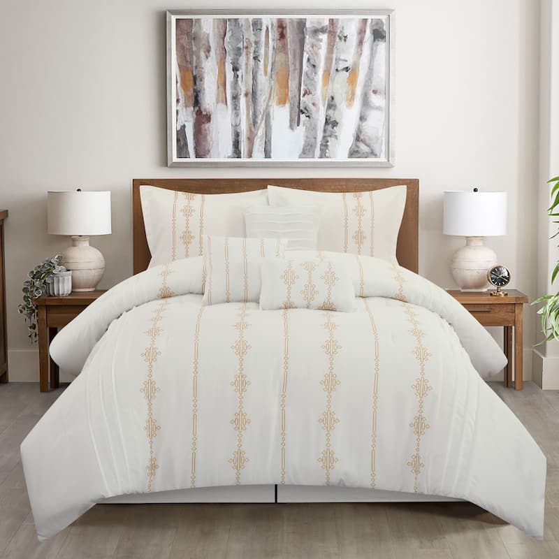 Nanshing Kiana Embroidered 7 Piece Comforter Set
