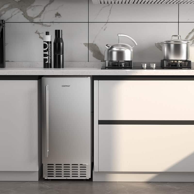 Costway Under Counter Nugget Ice Maker with Self-Cleaning 80 lbs/Day - See Details