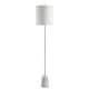 preview thumbnail 4 of 8, Levitt 62.5" Marble/Metal LED Floor Lamp, White/Chrome by JONATHAN Y