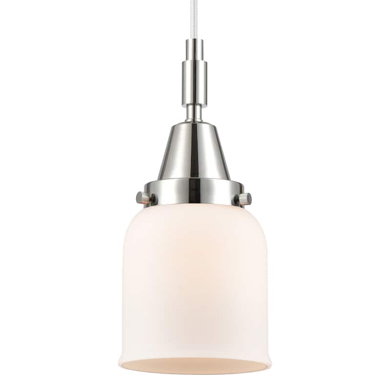 Innovations Lighting 447-1P-G51 Bell 5" Wide Mini Pendant with Matte - Polished Chrome