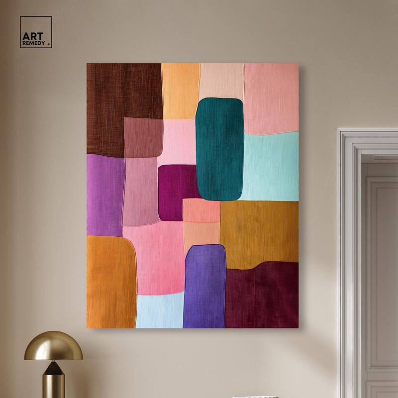 Color Block Cadence II Canvas by Art Remedy, Gallery Wrapped