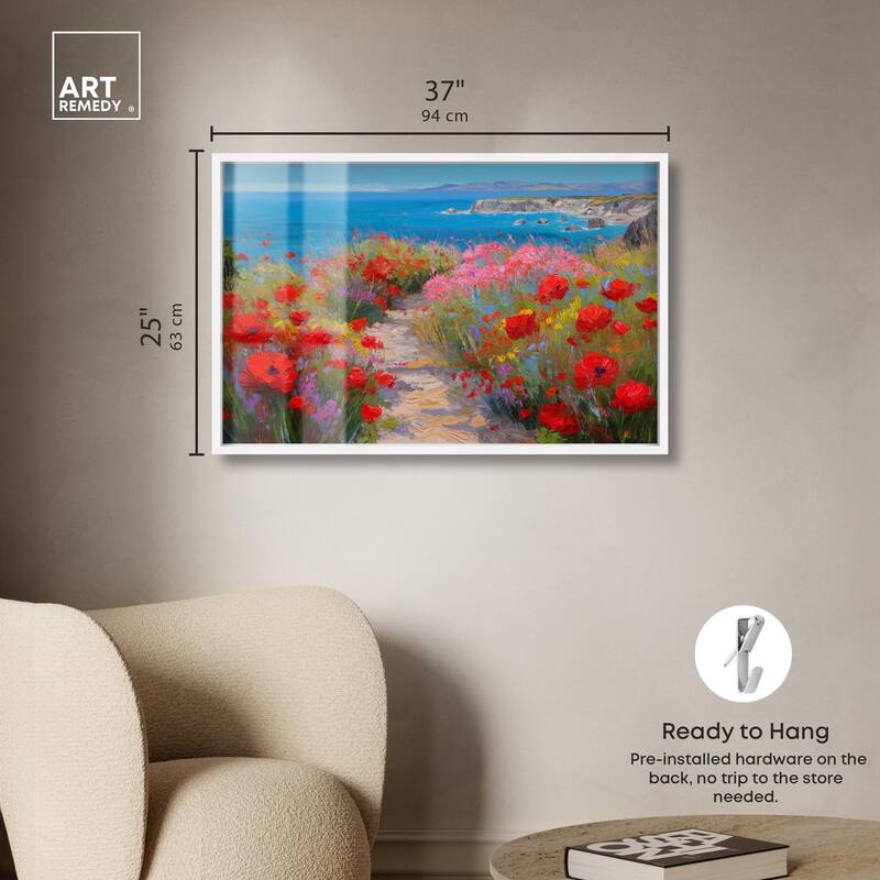 Ocean View Bloom I Shadowbox by Art Remedy
