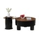 preview thumbnail 6 of 10, Round Nesting Coffee Table with Storage Drawer (Set of 2)