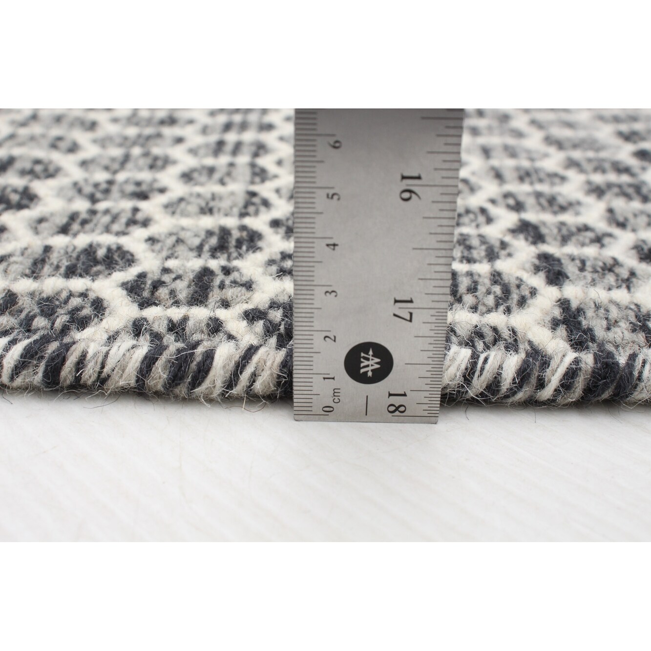 Shop Ecarpetgallery Flat Weave Nevada Black Cream Kilim 12 1 X 15 0 Overstock 32050503