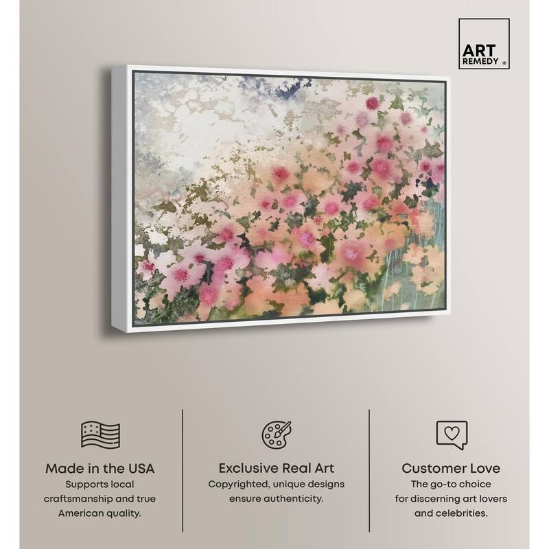 Roseate Remnants Canvas by Art Remedy