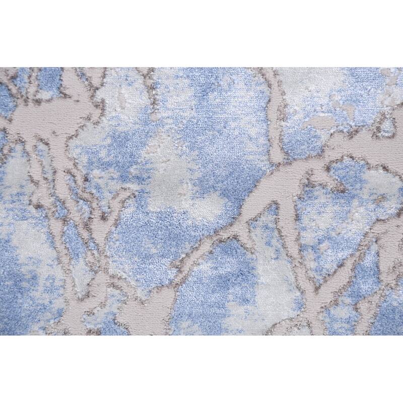 Turkish Oriental Abstract Transitional Rug Contemporary Carpet