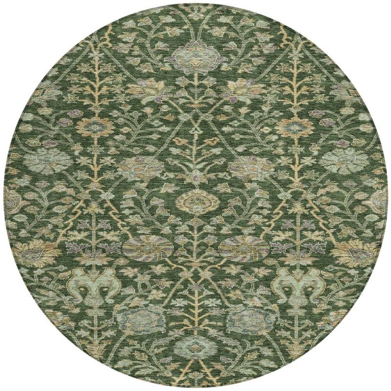 HomeRoots Floral Transitional Rectangle Outdoor Rug