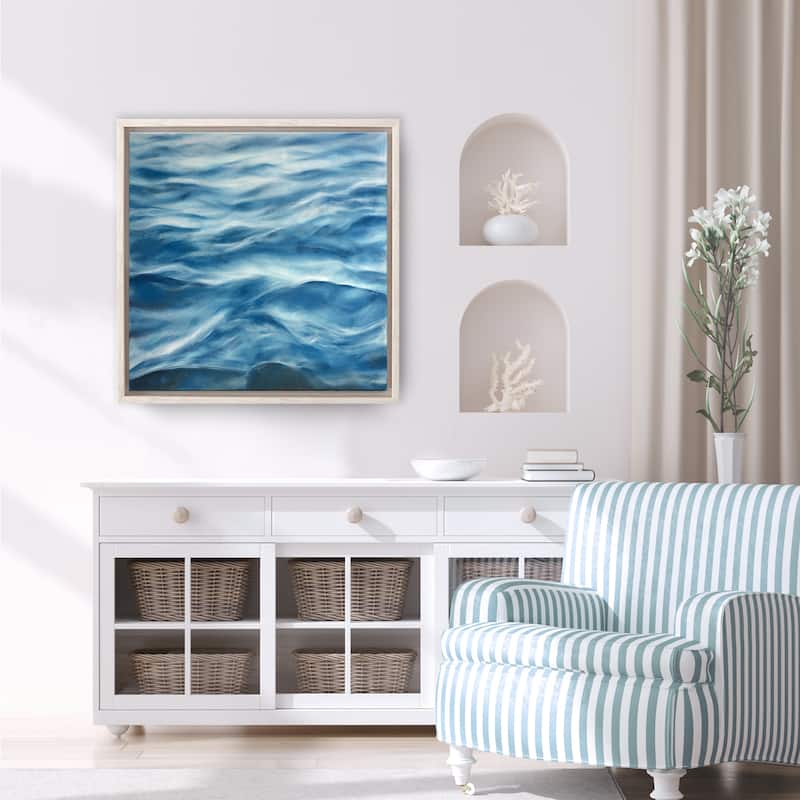 Megan James 'Underwater Clouds III' Modern Coastal Canvas Wall Art