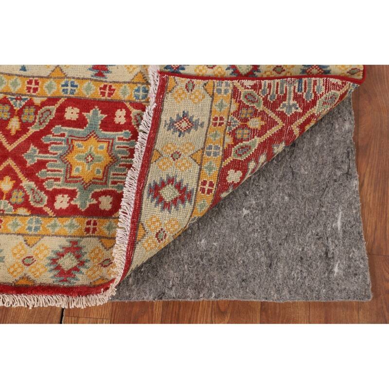 Striped Kazak Accent Rug Hand-Knotted Wool Carpet - 3'2" x 5'0"