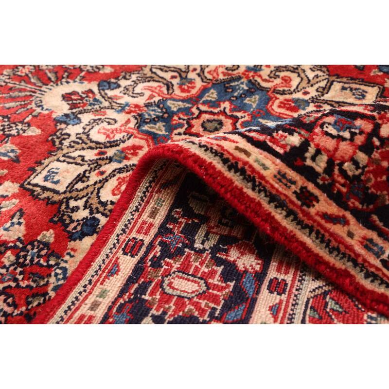 ECARPETGALLERY Hand-knotted Andelz Red Wool Rug - 4'2 x 6'7