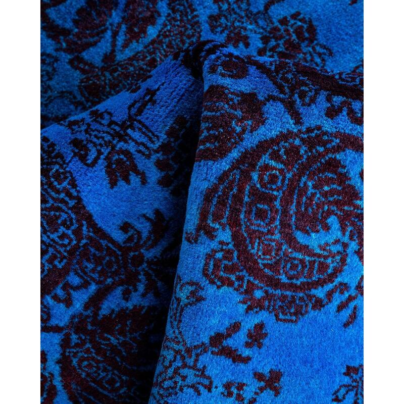 Fine Vibrance One-of-a-Kind Hand-Knotted Area Rug - Blue, 3' 2" x 5' 2" - 3' 2" x 5' 2"
