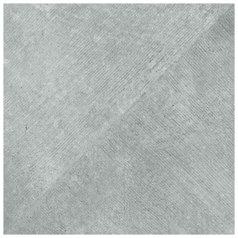 Merola Tile Atlas Rigato Grey 9-3/4" x 9-3/4" Porcelain Floor and Wall Tile