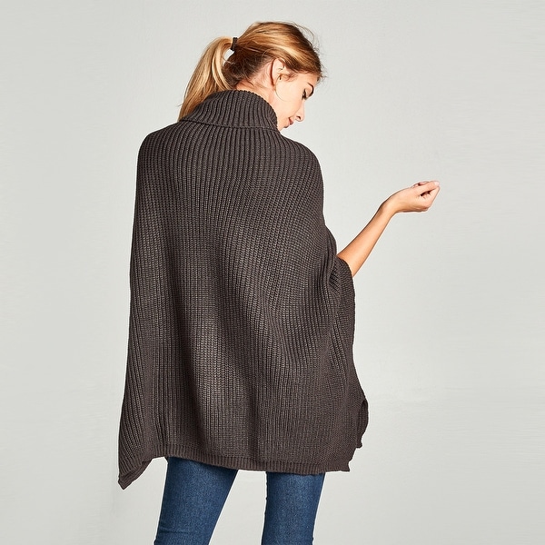 cable knit cape