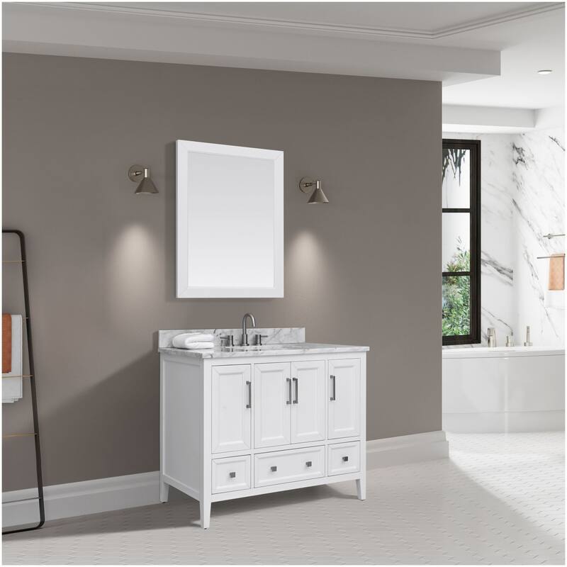 Avanity EVERETTE-VS43-WT-C Everette 42" Free Standing Single Basin