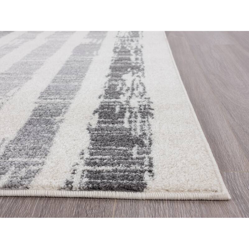 Abani Casa Faded Striped Morrocan Inspired Area Rug