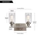 preview thumbnail 13 of 18, Modern Bathroom Lights Fixture Vanity Lighting