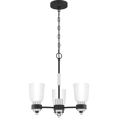 Quoizel Conrad 3-Light 19" Transitional Chandelier in Brushed Nickel
