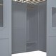 preview thumbnail 13 of 20, Full Size House Loft Bed With Ladder and Wardrobe