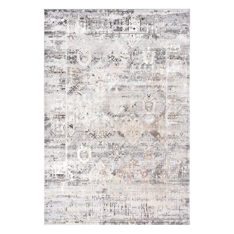 Bowman Classic Distressed Gray/Ivory Area Rug