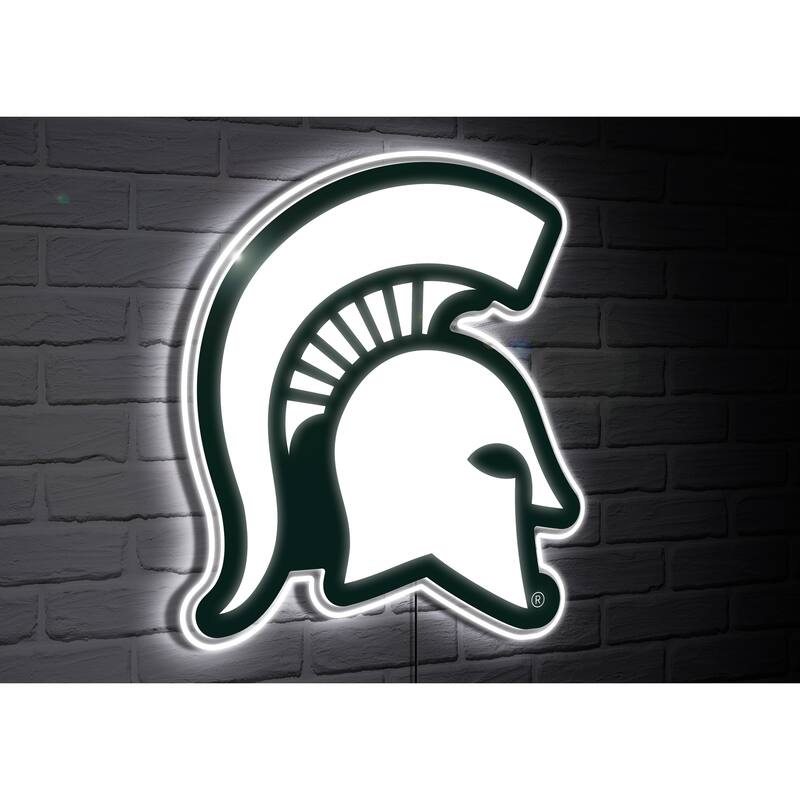 Michigan State Spartans Team Logo LED Wall Decor Lighted Sign