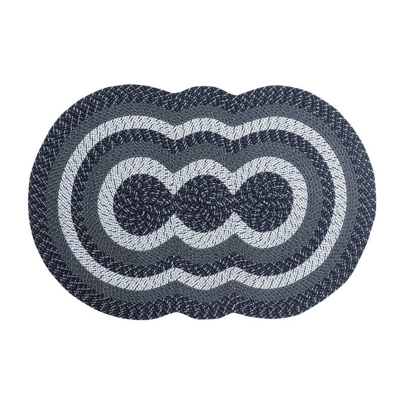 Better Trends Country Braid Reversible Area Rug