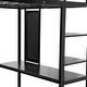 preview thumbnail 5 of 6, Black Full Size Metal Loft Bed with Long Desk