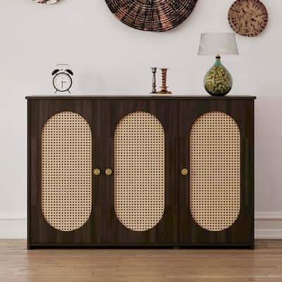 48.8''W 3-Door Sideboard with Large Storage Space - N/A