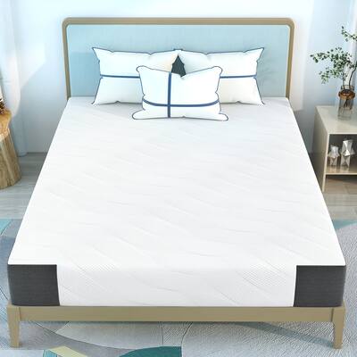 Memory Foam and Innerspring Hybrid Mattress 10 Inch, Bed-in-a-Box